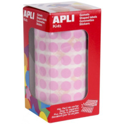 GOMETS REDONDOS 10,5MM ROSA ROLLO 4720u. APLI 11479