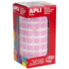 GOMETS REDONDOS 10,5MM ROSA ROLLO 4720u. APLI 11479