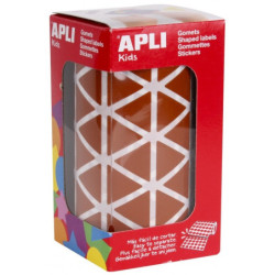 GOMETS TRIANGULARES 20x20x20MM MARRON ROLLO 2596u. APLI 11496