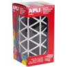 GOMETS TRIANGULARES 20x20x20MM NEGRO ROLLO 2596u. APLI 11497