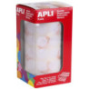 GOMETS REDONDOS 15MM BLANCO ROLLO 2832u. APLI 11904