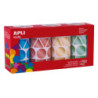 PACK 4 ROLLOS GOMETS METALIZADOS GEOMETRICOS 27MM AZ,RJ,VD,AM 4324U APLI 19191