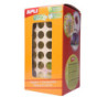 GOMETS METALIZADOS REDONDOS 10,5MM ORO ROLLO 4720u. APLI 11626