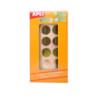 GOMETS METALIZADOS REDONDOS 15MM ORO ROLLO 2832u. APLI 11629