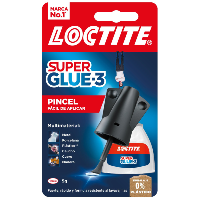 PEGAMENTO SUPER GLUE 3 BRUSH 5G LOCTITE