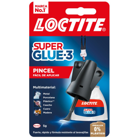 PEGAMENTO SUPER GLUE 3 BRUSH 5G LOCTITE