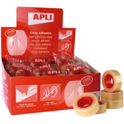 CINTA ADHESIVA TRANSPARENTE 33MX19MM 35U APLI