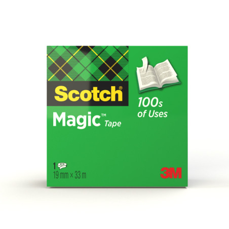 ROLLO CINTA INVISIBLE 19MM X 33M MAGIC CAJA CARTÓN 810/1933 SCOTH 7100024666