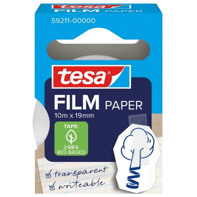 CINTA ADHESIVA TESAFILM PAPER 10 M X 19 MM TESA