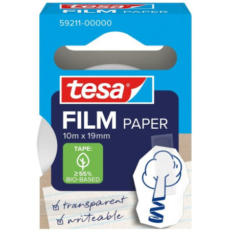 CINTA ADHESIVA TESAFILM PAPER 10 M X 19 MM TESA
