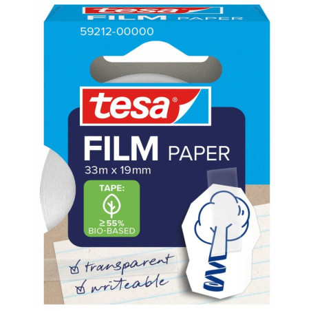 CINTA ADHESIVA TESAFILM PAPER 33 M X 19 MM TESA