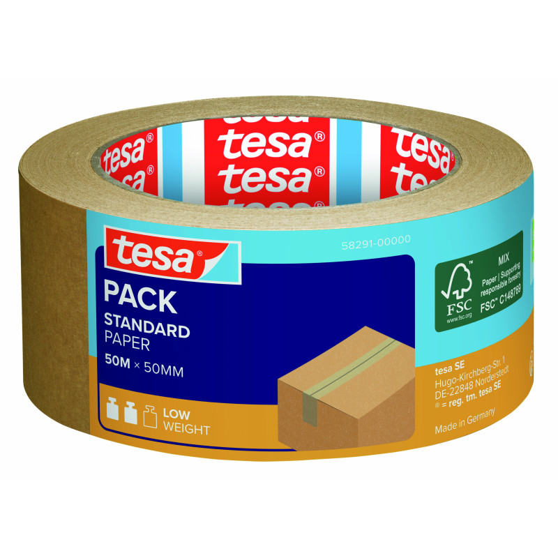 PRECINTO PAPEL TESAPACK STANDARD ECOLOGO 50MX50MM TESA