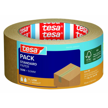 PRECINTO PAPEL TESAPACK STANDARD ECOLOGO 50MX50MM TESA
