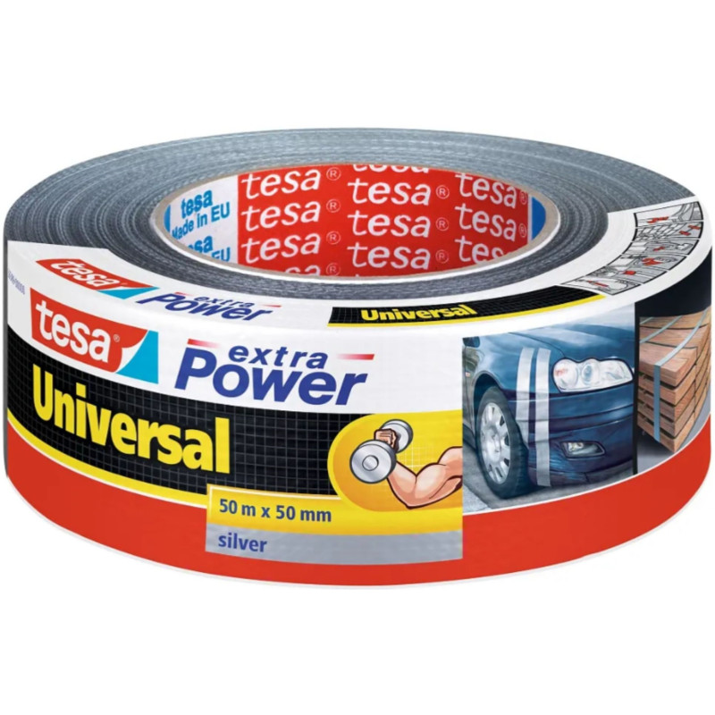 CINTA AMERICANA EXTRA POWER UNIVERSAL 50MX50MM PLATA TESA