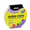 CINTA ADHESIVA DOBLE CARA 50M x 15MM PARA MANUALIDADES PLICO - en cj de 8