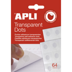 PUNTOS ADHESIVOS REMOVIBLES 64U. APLI 12871
