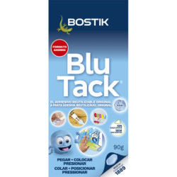 MASILLA ADHESIVA ORIGINAL AZUL FORMATO ESCOLAR 90G BLU-TACK
