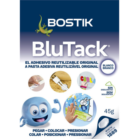 MASILLA ADHESIVA BLANCA 45G LISA BLU-TACK