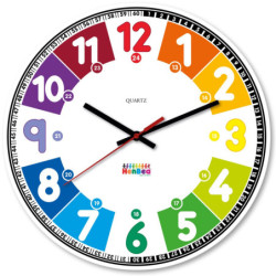RELOJ DIDÁCTICO SIN MARCO NI ESFERA 30 CM NIÑOS