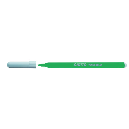 MARCD.ES COLORES GIOTTO CJ.12 VERDE OSCURO TURBO COLOR