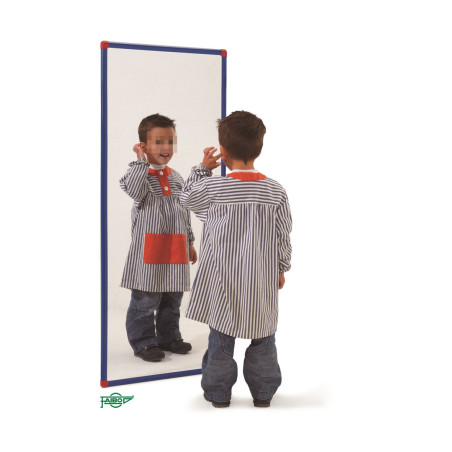 ESPEJO METACRILATO IRROMPIBLE DE METILO 47x122 CM + ELEM FIJAC. FAIBO 185