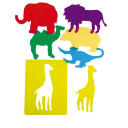 PLANTILLAS EDUCATIVAS ANIMALES DEL ZOO TRANSLÚCIDAS HENBEA