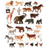 ANIMALES GRANJA Y SALVAJES PLASTICO 30 FIGURAS CONTENEDOR MINILAND 25140
