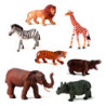 ANIMALES SELVA PLASTICO 7 FIGURAS BOTE MINILAND 25123