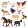 ANIMALES GRANJA PLASTICO 11 FIGURAS BOTE MINILAND 27420