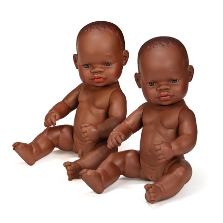 MUÑECO NIÑO AFRICANO 32 CM MINILAND 31033