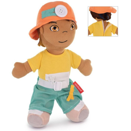 MUÑECO ABROCHES DIVERSITY NIÑO LATINOAMERICANO 40 CM MINILAND 96320