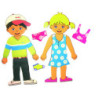 TANYA Y BRUNO FIGURAS GRANDES DE PLÁSTICO 78 CM  2UD.HENBEA 804