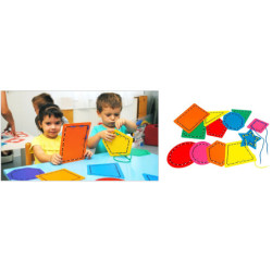 HILAR FIGURAS 12 TARJETAS PLASTICO HENBEA 815