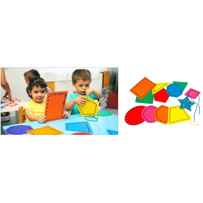 HILAR FIGURAS 12 TARJETAS PLASTICO HENBEA 815