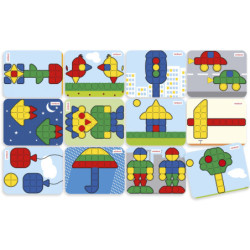 FICHAS SUPERPEGS 12 FICHAS MODELO 38X30 MINILAND 95076