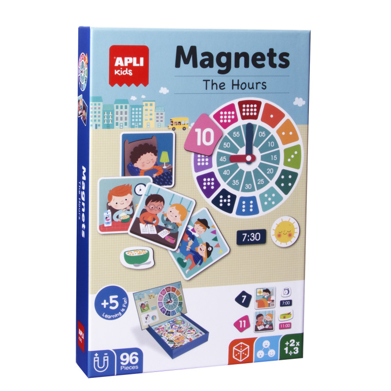 JUEGO MAGNETS APRENDO LAS HORAS APLI 18573