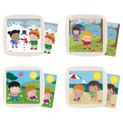 PUZZLES LAS ESTACIONES SET 4u. MINILAND