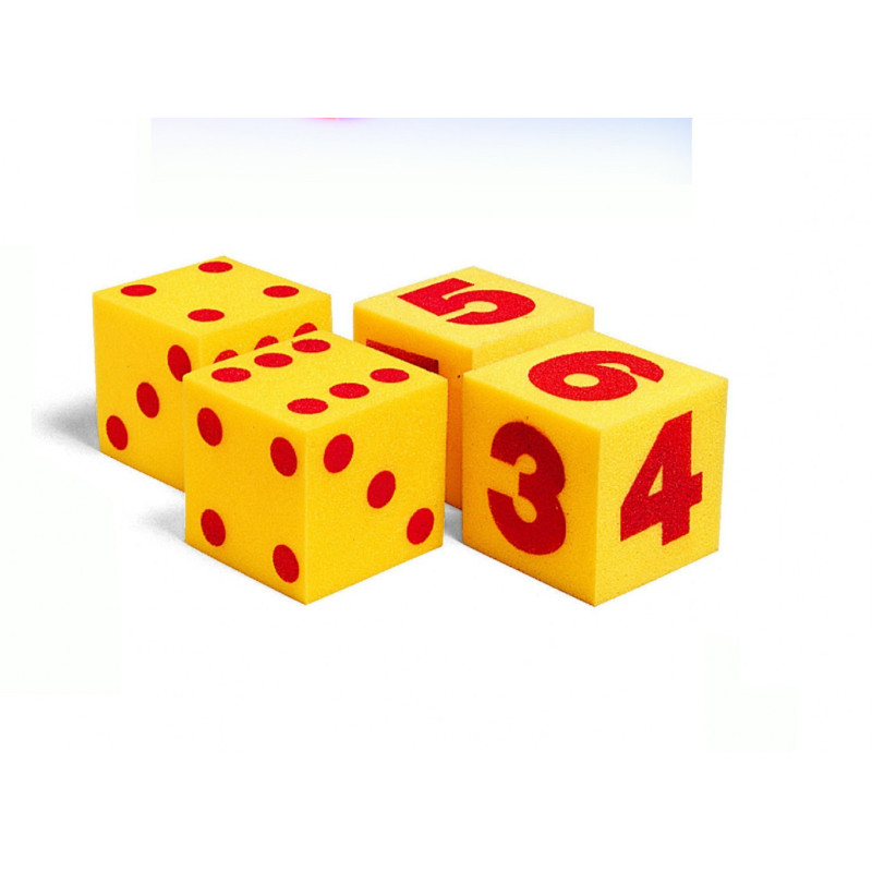 DADOS GIGANTES DE NUMEROS DE ESPUMA 12CM 2u. SNAP EE17820