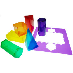 FORMAS GEOMETRICAS PARA ARMAR EN 3D TRANSPARENTES HENBEA 861