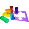 FORMAS GEOMETRICAS PARA ARMAR EN 3D TRANSPARENTES HENBEA 861