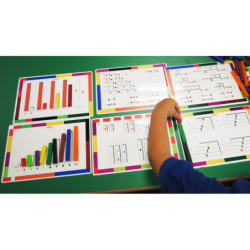 TARJETAS ACTIVIDADES CON 186 REGLETAS PLASTICO 15X21CM HENBEA 948