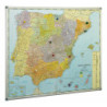 MAPA MUNDO MAGNETICO MARCO ALUMINIO 84X140CM FAIBO