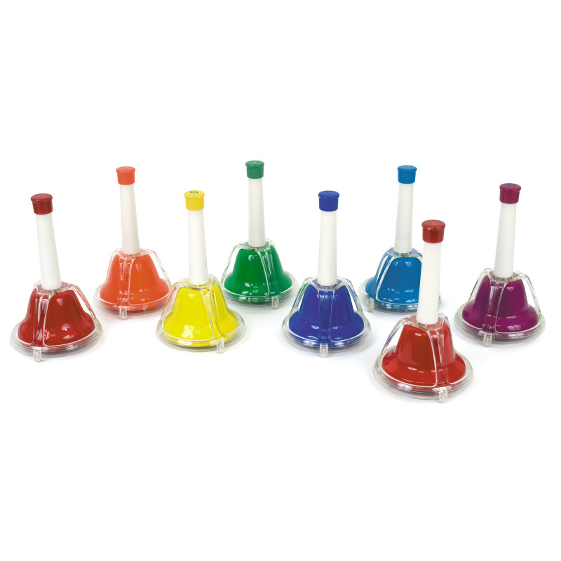 CAMPANAS DE MESA Y DE MANO JUEGO DE 8UDS AFINADAS DO5 A DO6 FUZEAU