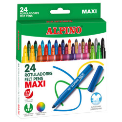 MARCD.ES COLORES GRUESOS CJ24 UDS ALPINO MAXI