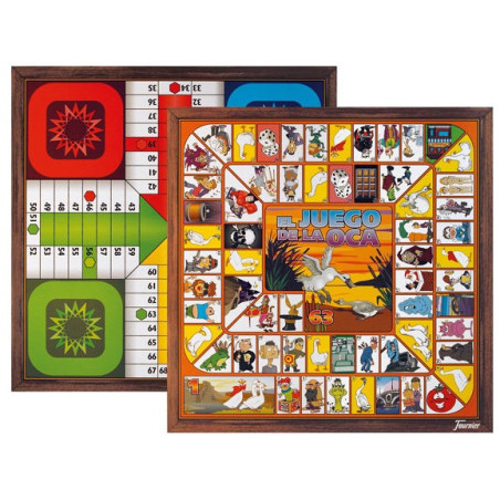 TABLERO PARCHIS-OCA 4JUGADORES 40x40CM FOURNIER