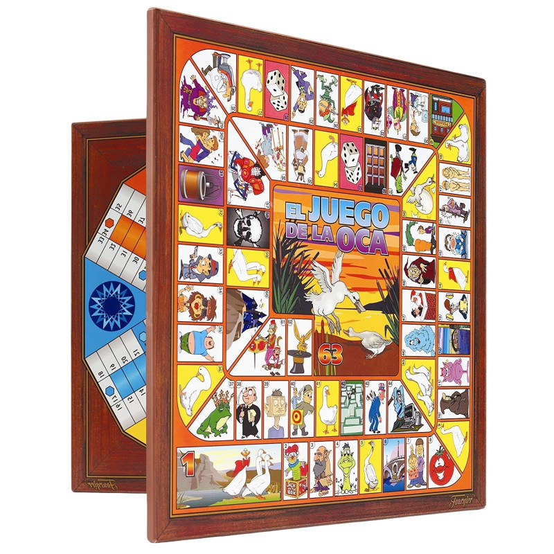 TABLERO PARCHIS-OCA 6JUGADORES 40x40CM FOURNIER