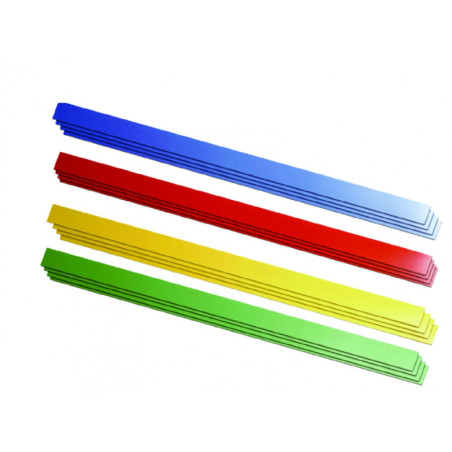 TIRAS RECTAS 1M POLIPROPILENO 16u. 4 COLORES DIFERENTES HENBEA 739