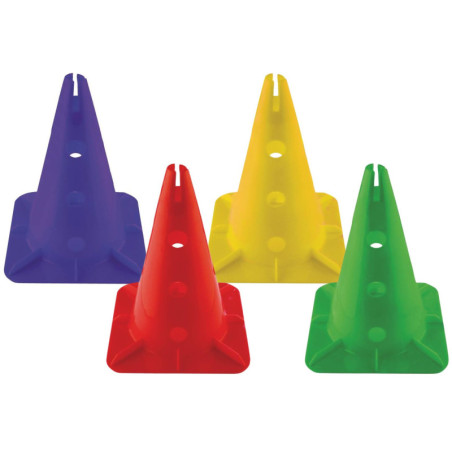 CONO CON SOPORTE PARA PICA Y ARO COLOR ROJO TALLA 32CM