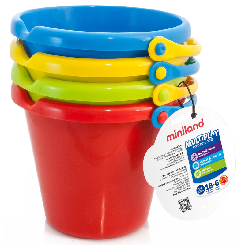 CUBOS SET 4u. 4 COLORES MINILAND 29005