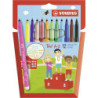 MARCD.ES COLORES 12U. (10 BÁSICOS + 2 FLUO) STABILO TRIO A-Z.
